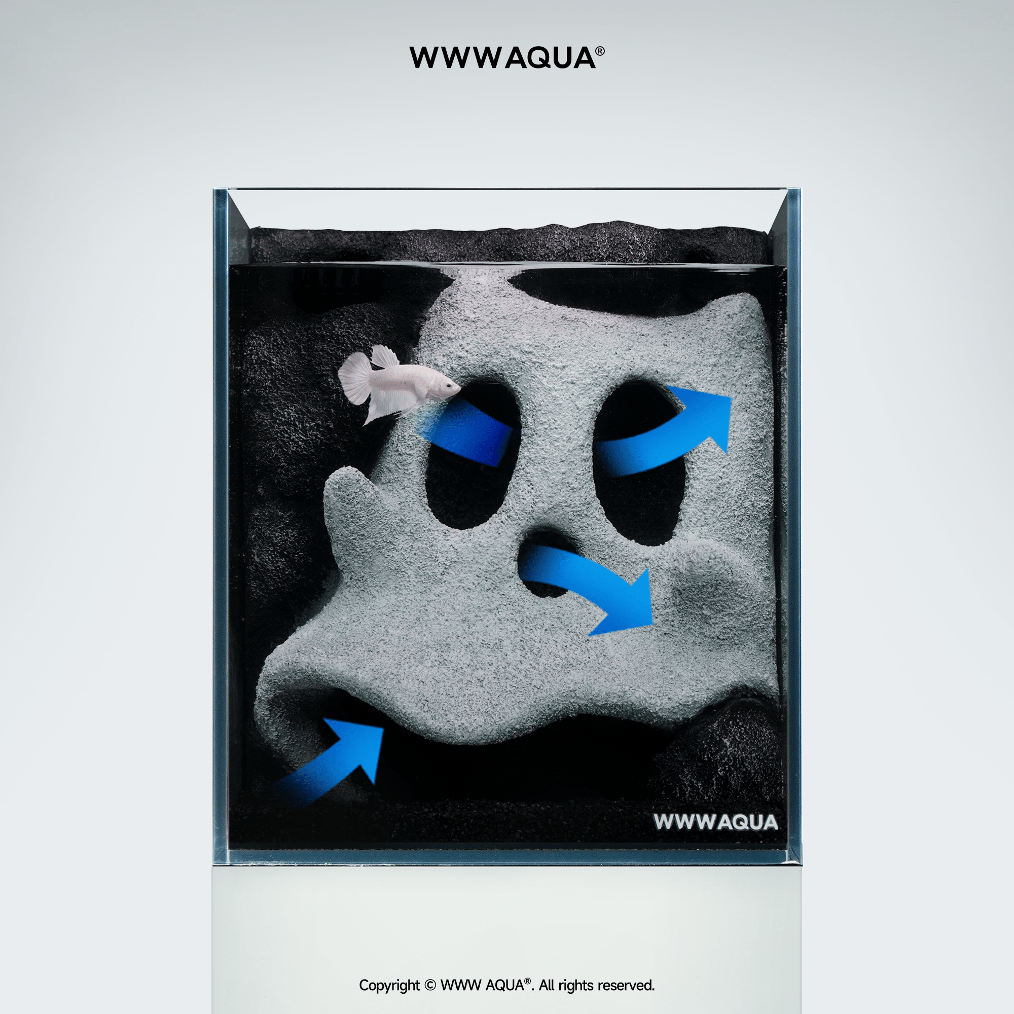 WWWAQUA|Ghostlet | Artistic Mini Aquarium | WWWAQUA