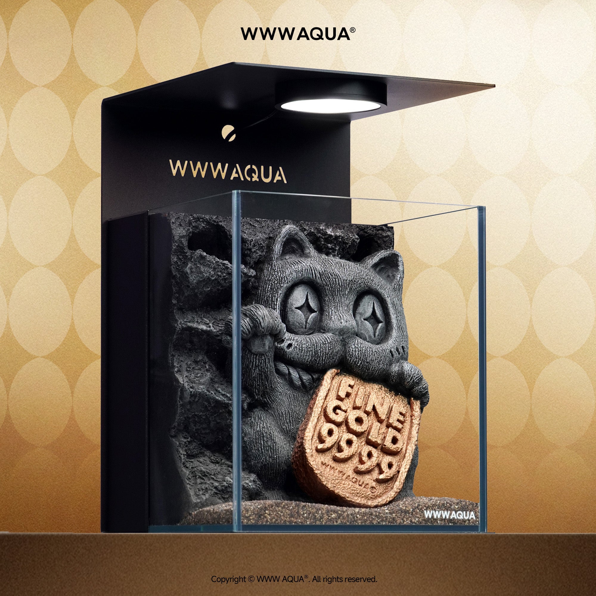WWWAQUA|Maneki Echo | Artistic Mini Aquarium | WWWAQUA