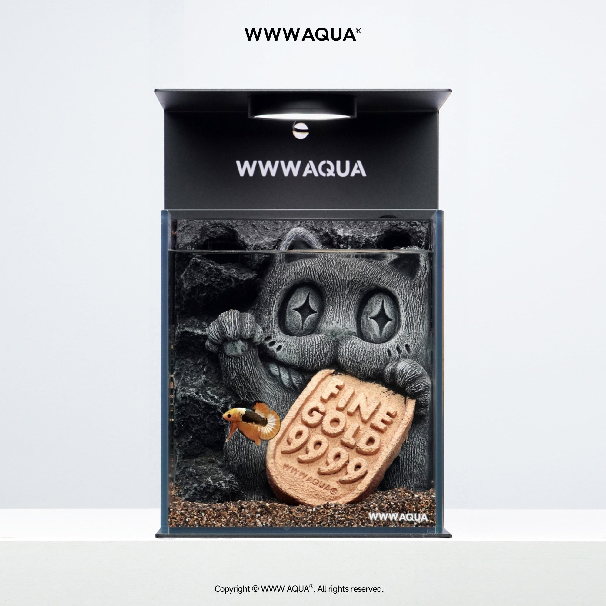 WWWAQUA｜Maneki Echo | Artistic Mini Aquarium | WWWAQUA